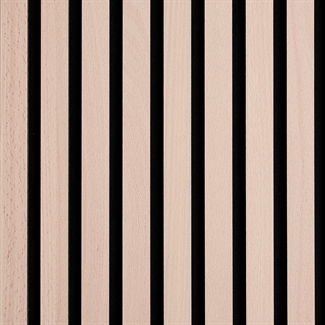 Akustikpanel - Obehandlad bok fanér 60 x 240 cm