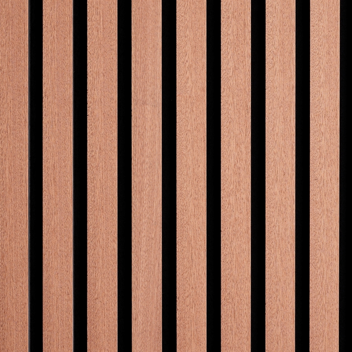 Akustikpanel - Obehandlad mahognyfanér 60 x 240 cm
