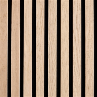 Akustikpanel - Obehandlad ek plywoodfanér 60 x 240 cm