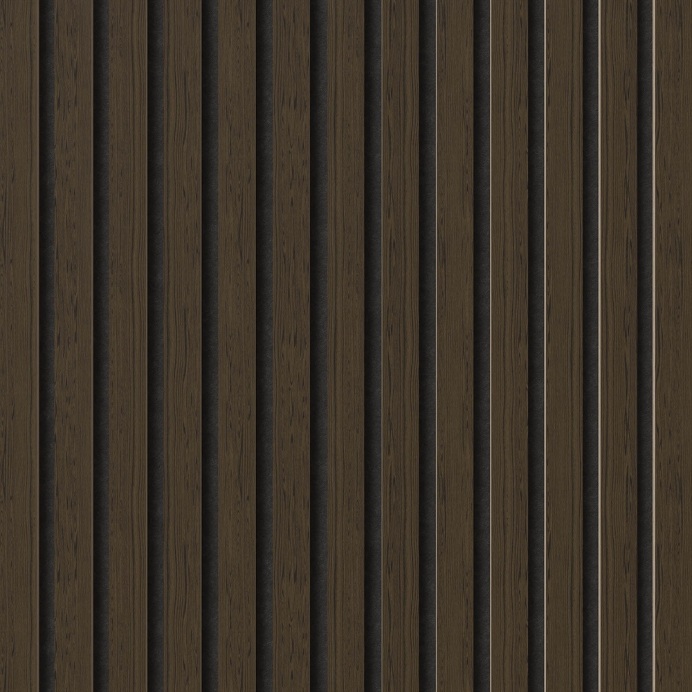 Brandskyddande akustikpanel - Rökt ekfaner 60 x 248 cm