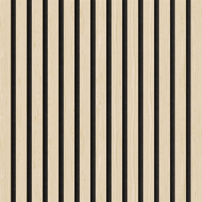 Brandskyddande akustikpanel - Vit ekfaner 60 x 248 cm