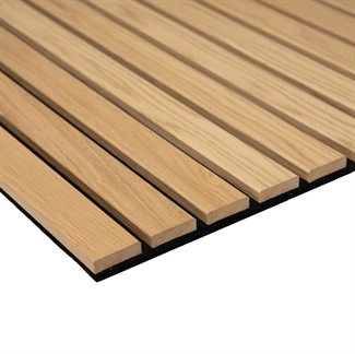 LUX Akustikpanel - Lackerad Vit Ekfaner MDF 60 x 240 cm