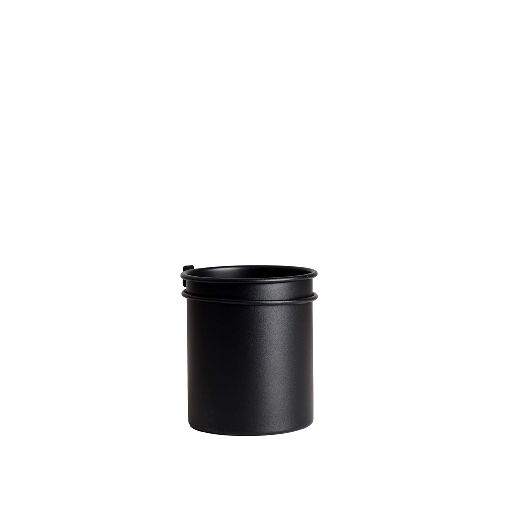 Svart universalförvaring enkel