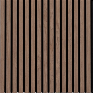 Akustikpanel - Mörk valnöt look 60 x 240 cm