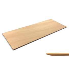 Hylla i plywood Okume sned kant