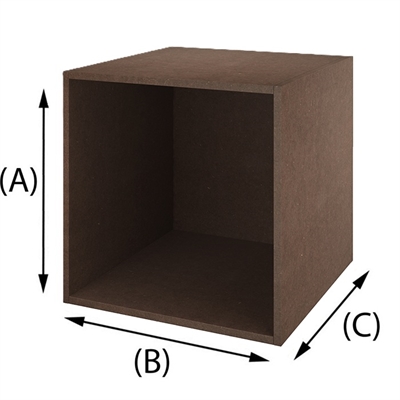 Trälåda Brun Valchromat MDF 16 mm
