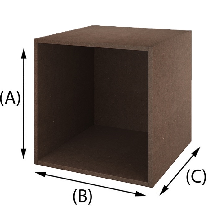 Trälåda Brun Valchromat MDF 16 mm