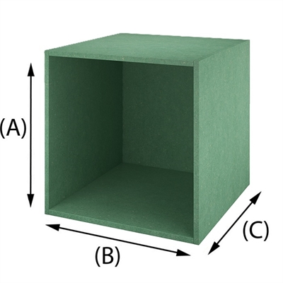 Trälåda Mintgrön Valchromat MDF 16 mm