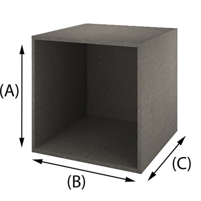 Trälåda Grå Valchromat MDF 16 mm