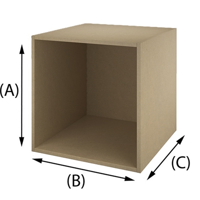 Trälåda Khaki Valchromat MDF 16 mm