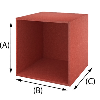 Trälåda Röd Valchromat MDF 16 mm